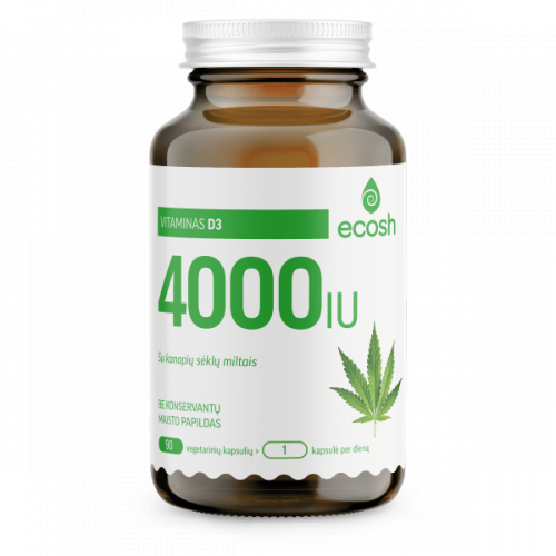Ecosh Vitamin D3 4000IU Vitaminas D3