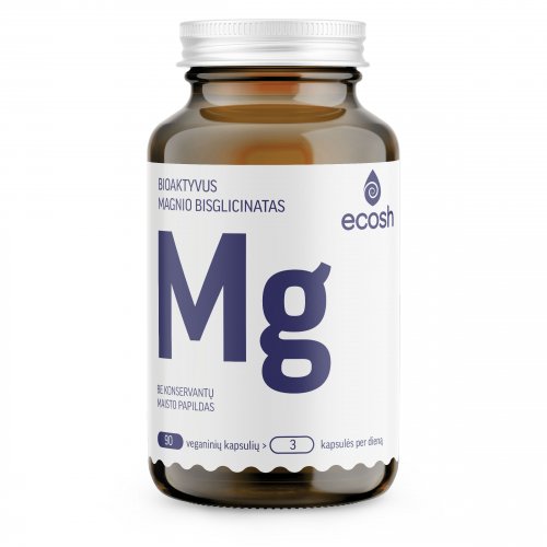 Ecosh Magnesium Maisto papildas Bioaktyvus Magnis su vitaminu B6