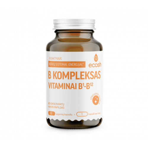 Ecosh B-Complex Maisto papildas Bioaktyvus B vitaminų kompleksas