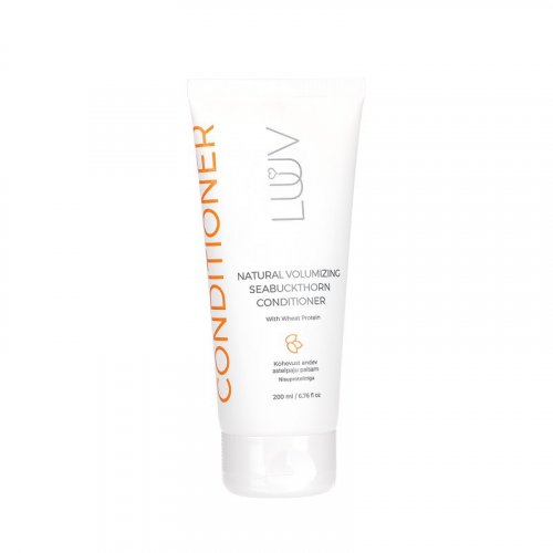 Luuv Natural Volumizing Seabuckthorn Conditioner Natūralus apimties suteikiantis plaukų kondicionierius su šaltalankiais