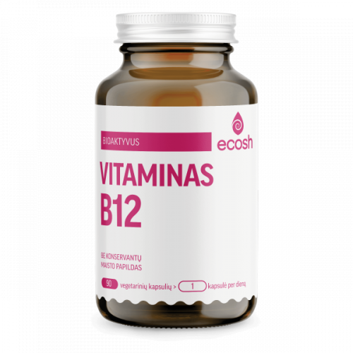 Ecosh Vitamin B12 Bioaktyvus vitaminas B12 1200µg