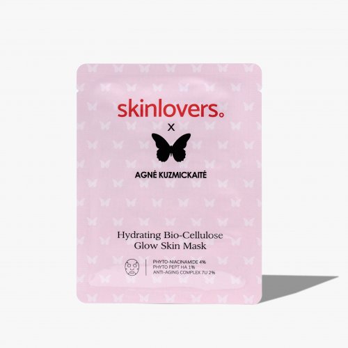 Skinlovers Hydrating Bio-Cellulose Glow Skin Mask Drėkinanti bioceliuliozinė veido kaukė