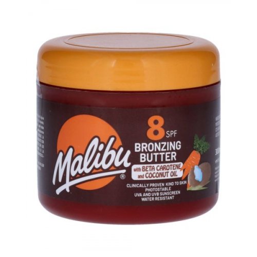 Malibu Bronzing Butter with Carotene & Coconut Oil SPF8 Iedegumu veicinošs ķermeņa sviests