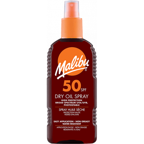 Malibu Dry Oil Spray With SPF50 Aizsargājoša sauļošanās eļļa