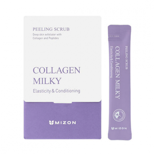 Mizon Collagen Milky Peeling Scrub Veido šveitiklis  40 x 5g
