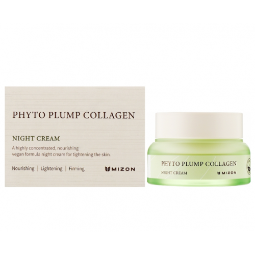 Mizon Phyto Plump Collagen Night Cream Naktinis veido kremas