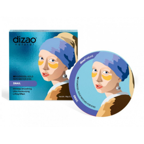 Dizao Hydrogel Eyepatch Snail Hidrogeliniai paakių padeliai sraigė