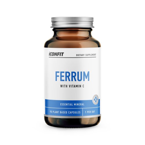Iconfit Ferrum 20mg + Vitamin C 100mg Supplement Ferrum 20 mg + Vitaminas C 100 mg
