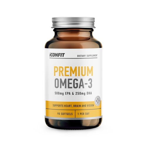 Iconfit Premium Omega 3 Capsules Premium Omega 3 maisto papildas