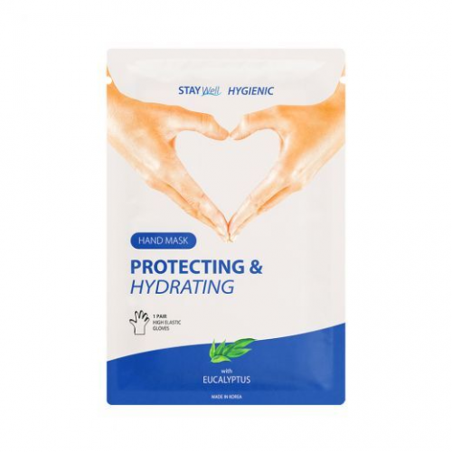 STAY WELL Protecting & Hydrating Hand Mask Eucalyptus Drėkinamoji rankų kaukė su eukaliptų ekstraktu