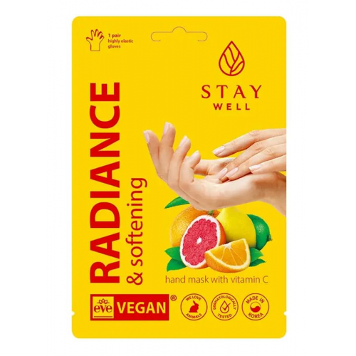 STAY WELL STAY WELL Radiance & Softening Hand Mask Vitamin C Complex 1 Paire
