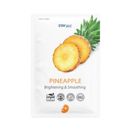 STAY WELL Climate Neutral Brightening & Smoothing Sheet Mask Pineapple 1 unit