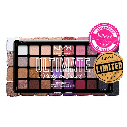 Photos - Eyeshadow NYX Professional Makeup Birthday Ultimate Palette Party on Sunset KS356658