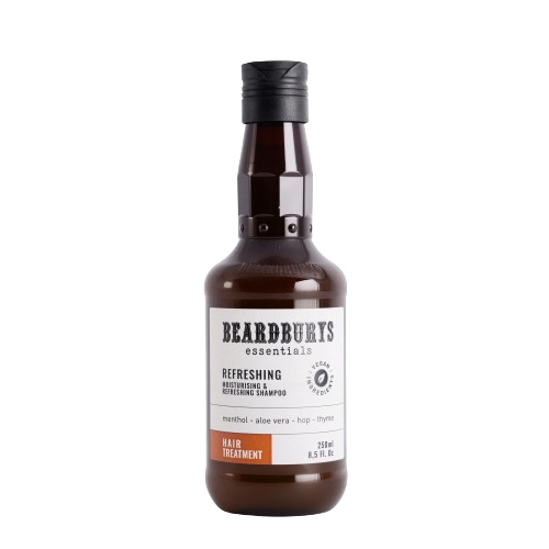 Beardburys Essentials Moisturising & Refreshing Shampoo Drėkinamasis ir gaivinamasis šampūnas