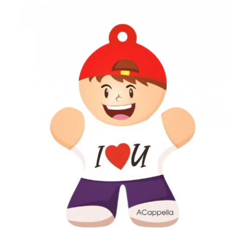 Acappella Car Perfume Boy, I Love You Automobilinis kvapusis pakabukas  1 vnt.