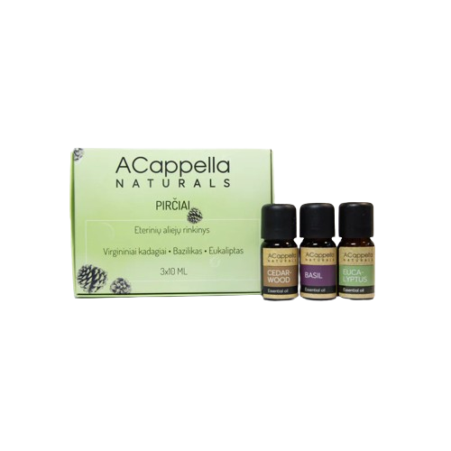 Acappella Essential Oils Set Eterinių aliejų rinkinys pirčiai