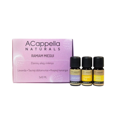 Acappella Essential Oils Set Eterinių aliejų rinkinys ramiam miegui