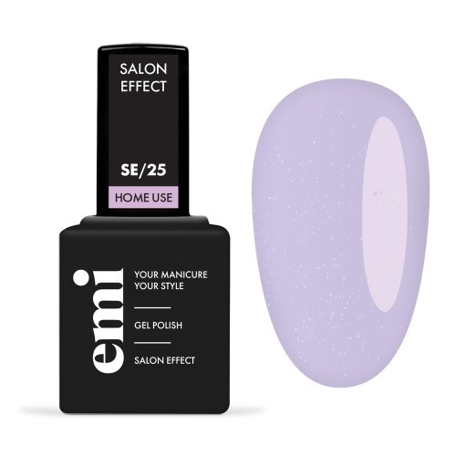 E.Mi E.Mi E.MiLac Salon Effect Gel Nail Polish 9ml 25 Extra Light Violet