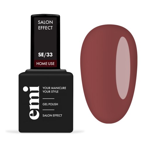 E.Mi E.MiLac Salon Effect Gel Nail Polish 9ml 33 Wine