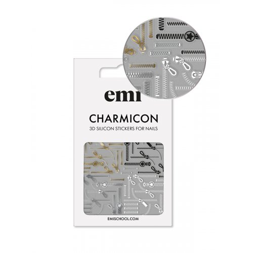E.Mi E.Mi Charmicon Silicone Stickers #170 Zipper