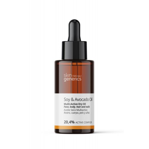 Skin Generics Soy & Avocado Multi-Active Dry Oil Daugiafunkcė odos priežIūros priemonė
