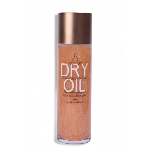 Youth Lab. Shimmering Dry Oil Face, Body & Hair Spindintis sausas aliejus veidui, kūnui ir plaukams