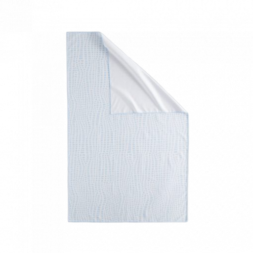 Norwex Norwex Beach Towel White with Blue Squares