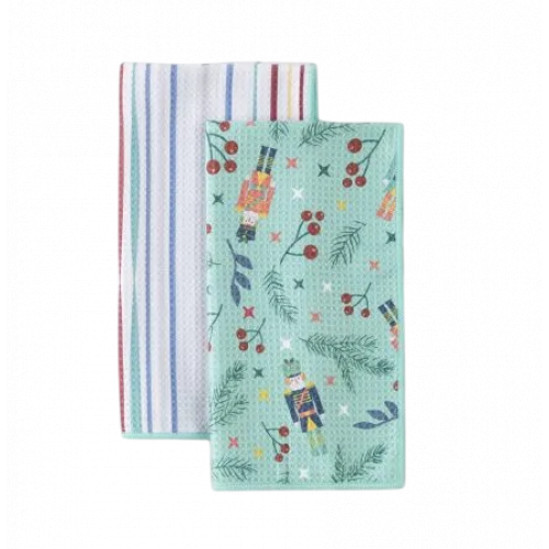 Norwex Norwex Tea Towels 2 pcs. Nutcracker/Stripes