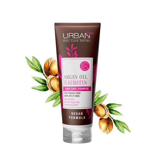 Urban Care Argan Oil & Keratin Hair Shampoo Šampūnas plaukams su argano aliejumi ir keratinu