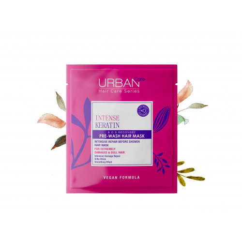 Urban Care Intense Keratin Pre-Wash Hair Mask Plaukų kaukė prieš plovimą šampūnu