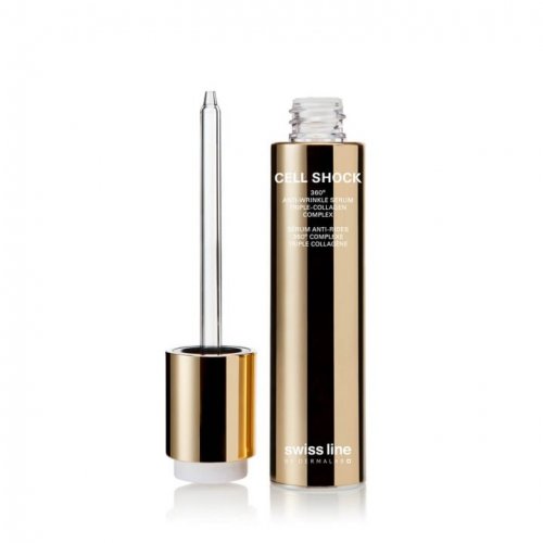 Swiss Line Cell Shock 360° Anti-Wrinkle Serum Triple Collagen Complex Pretgrumbu serums