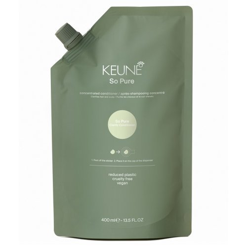 Keune So Pure Clarify Conditioner Refill Drėkinantis kondicionierius apsaugantis plaukus nuo aplinkos taršos, papildymas