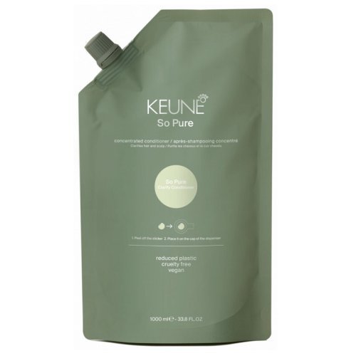 Keune So Pure Clarify Conditioner Refill Drėkinantis kondicionierius apsaugantis plaukus nuo aplinkos taršos, papildymas