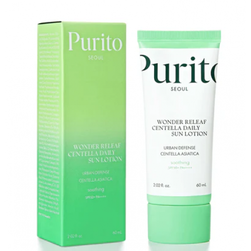Purito Seoul Wonder Releaf Centella Daily Sun Lotion SPF50+ PA++++ Apsauginis kremas nuo saulės