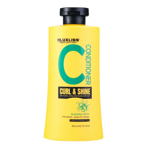 LUXLISS Curl & Shine Conditioner Niisutav ja sära andev palsam