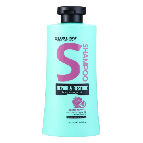 LUXLISS Repair & Restore Shampoo Matus atjaunojošs šampūns