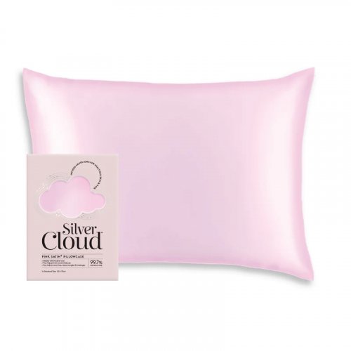 Silver Cloud Satin Pillowcase Infused with Silver Ions