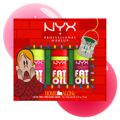 Nyx professional makeup XMAS Home Alone Fat Oil Lip Drip Trio Kit Komplekts, mitrināšana, lūpu spīdums
