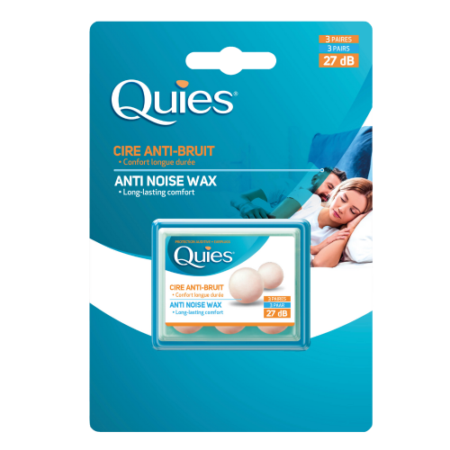 Quies Protective Airplugs Made Of Cotton And Wax Apsauginiai ausų kištukai iš vaško ir medvilnės