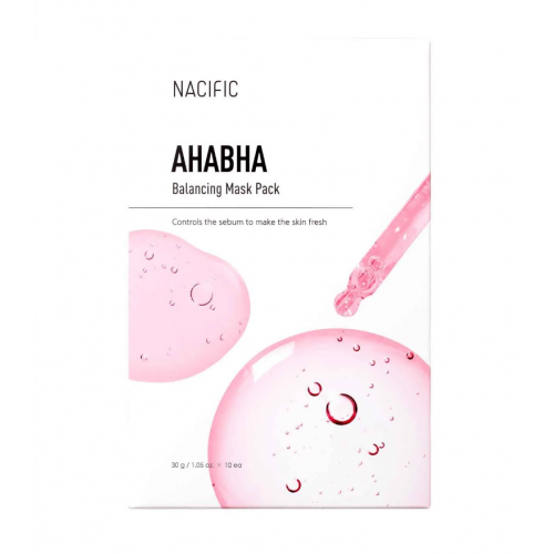 NACIFIC AHA/BHA Balancing Mask Balansuojanti lakštinė veido kaukė