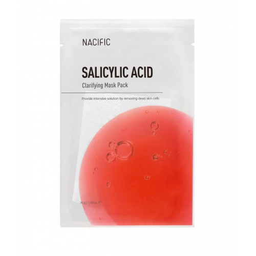 NACIFIC Salicylic Acid Clarifying Mask Lakštinė veido kaukė su salicilo rūgštimi