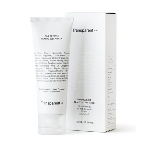 Transparent Lab Time Reserve Beauty Sleep Mask Jauninanti naktinė kaukė