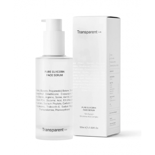 Transparent Lab Pure Glycerin Face Serum Veido serumas su glicerinu