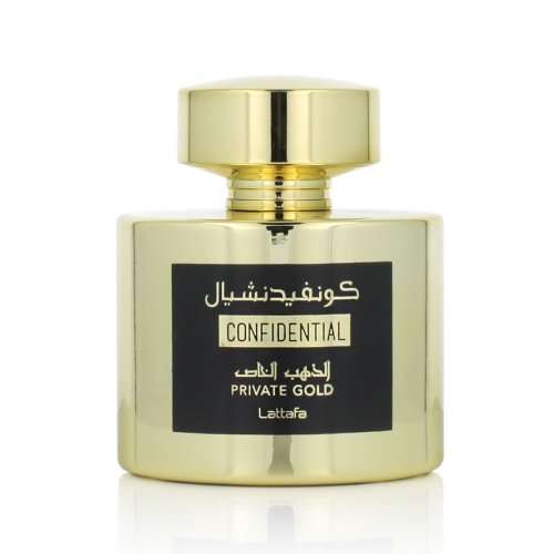 Lattafa Confidential private gold perfume atomizer for unisex EDP 10ml