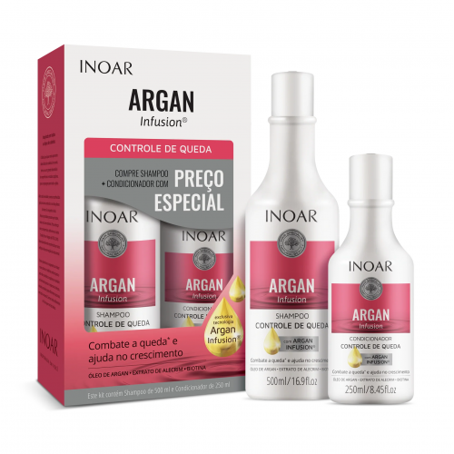 Inoar Argan Infusion Loss Control Duo Kit Plaukų slinkimą stabdančių priemonių rinkinys