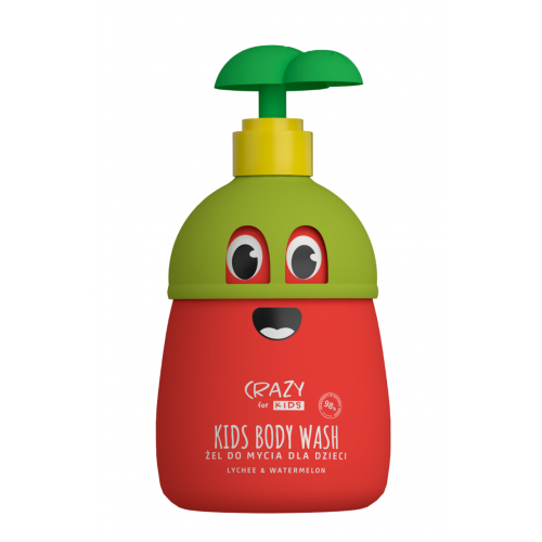HiSkin Crazy for Kids Body Wash Lychee and Watermelon Vaikiškas dušo gelis