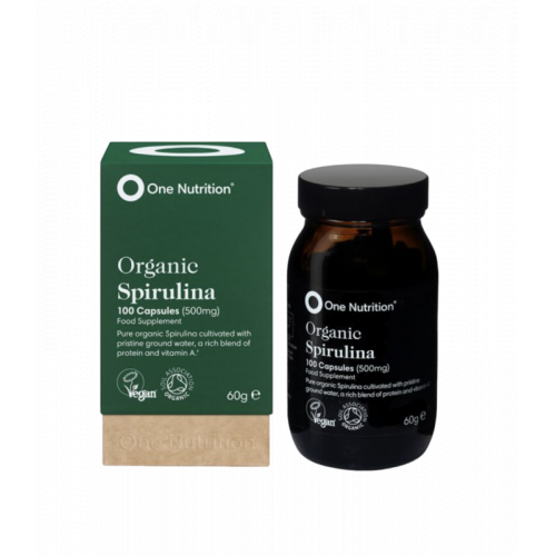 One Nutrition Organic Spirulina Capsules Ekologiškos spirulinos kapsulės
