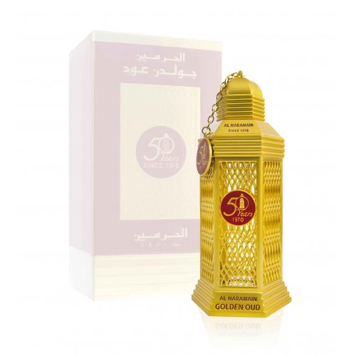 Al Haramain Golden oud perfume atomizer for unisex EDP 10ml