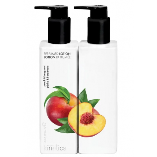 Kinetics Hand & Body Lotion Peach & Bergamot Parfumuotas losjonas rankoms ir kūnui su persikais ir bergamote