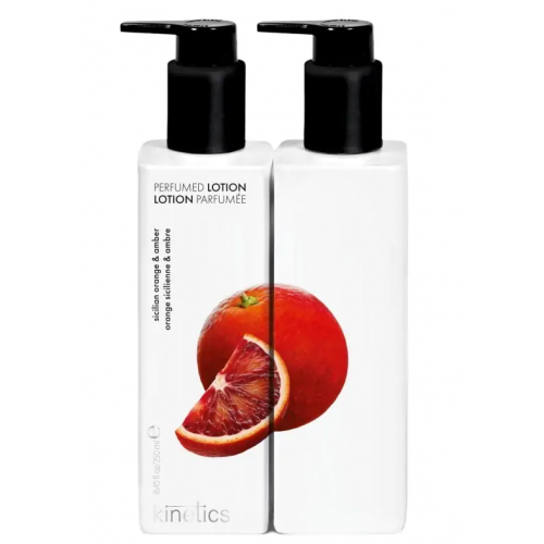 Kinetics Hand & Body Lotion Sicilian Orange & Amber Parfumuotas losjonas rankoms ir kūnui su Sicilijos apelsinu ir gintaru